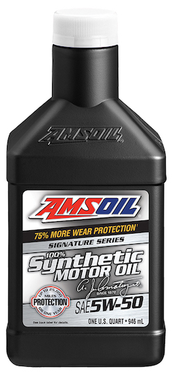 AMSOIL SAE 5W-50 Signature Series 100% Synthetic Motor Oil (AMR)